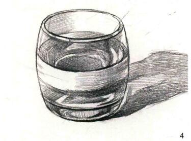 素描杯子画法图片