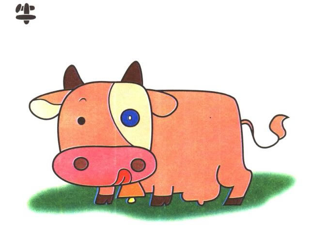 牛的儿童卡通画