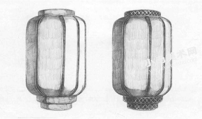 古代灯笼线描图片